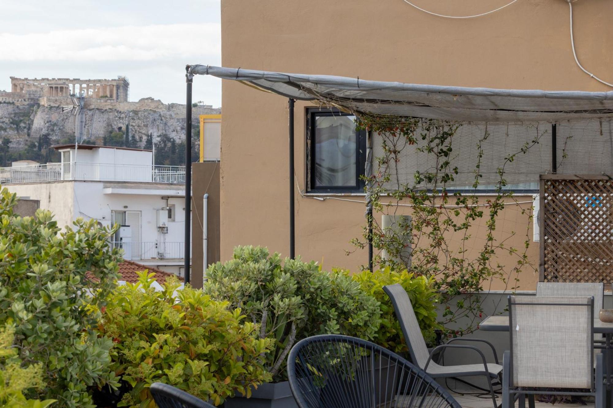 85 Sqm In The Heart Of Athens Shared Rooftop Deck Εξωτερικό φωτογραφία